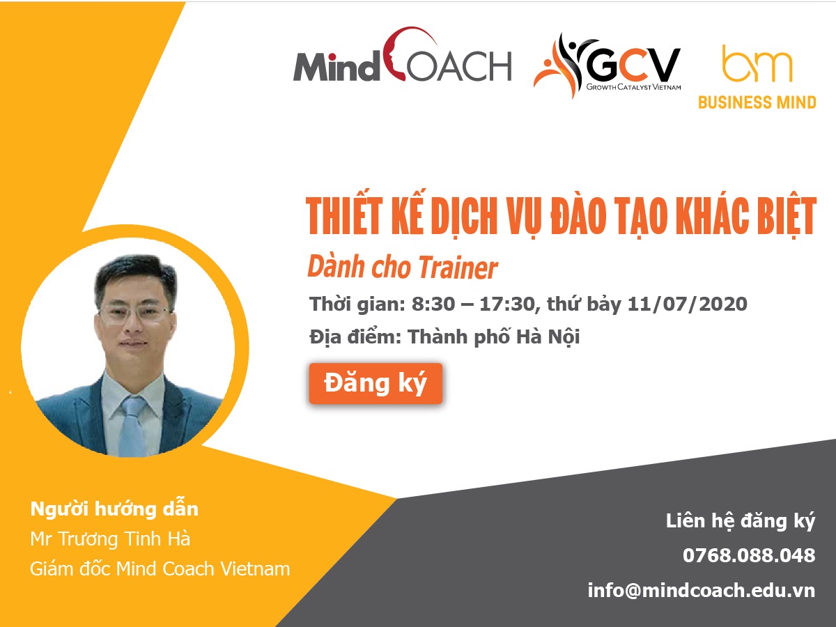 Thiết Kế Dịch Vụ Đào Tạo Khác Biệt dành cho Trainer